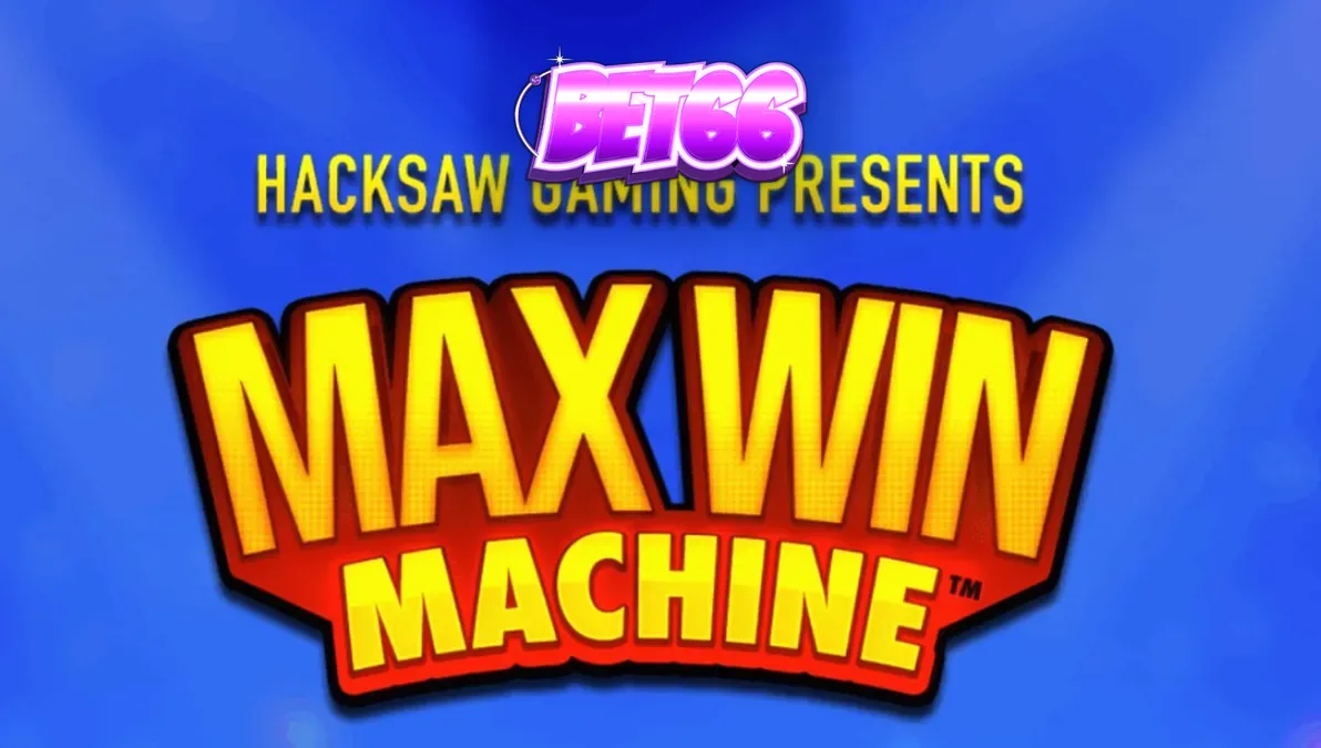 Interface do jogo Max Win Machine com símbolos de sete e design retrô.
